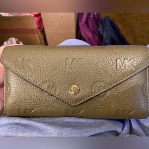 Green Michael Kors wallet